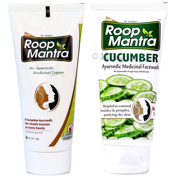 Roop Mantra  Combo Pack of Face Cream 60gm & Cucumber Face Wash 50ml
