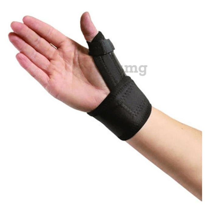 Witzion Thumb Spica Splint Brace Support Universal Black