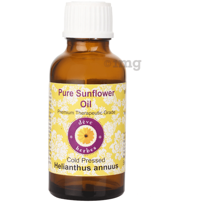 Deve Herbes Pure Sunflower/Helianthus Annuus Cold Pressed Oil