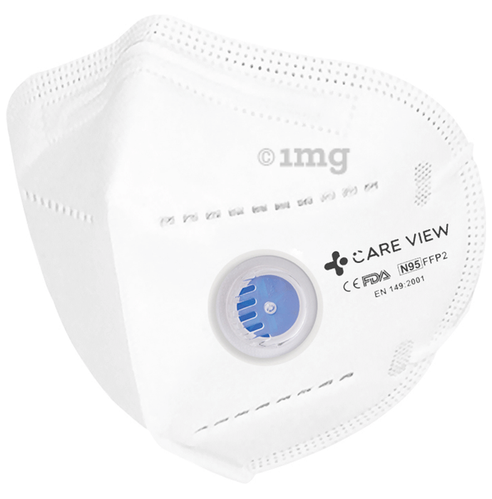 Care View Universal CV1221V N95 FFP2 Certified Earloop & Exhalation Valve with 6 Layers Filtration Protective Mask