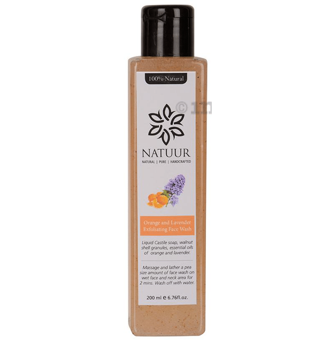 Natuur Orange and Lavender Exfoliating Face Wash