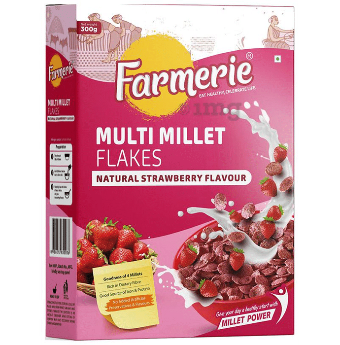 Farmerie Multi Millet Flakes Strawberry