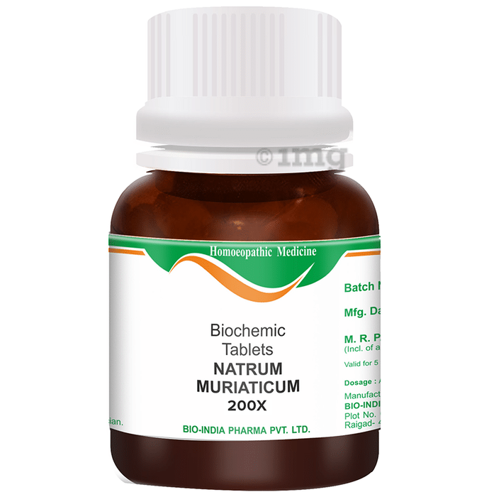 Bio India Natrum Muriaticum Biochemic Tablet 200X
