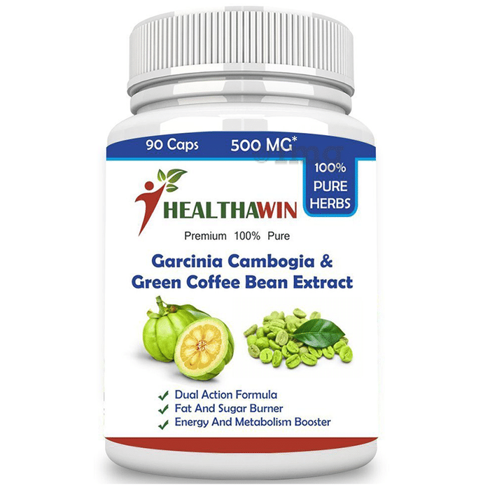 Healthawin Garcinia Cambogia & Green Coffee Bean Extract 500mg Capsule