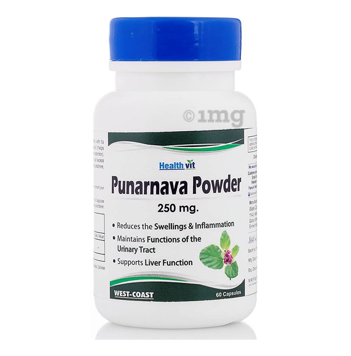 HealthVit Punarnava Powder 250mg Capsule