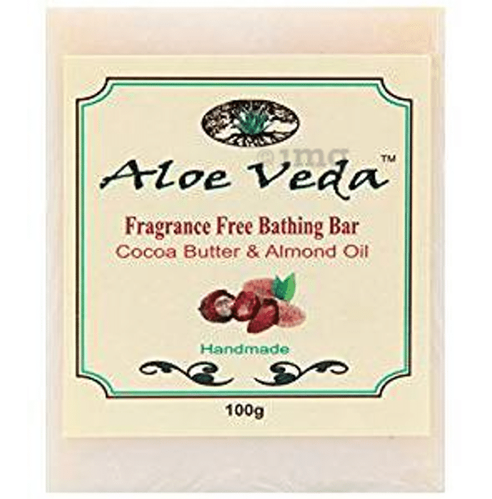 Aloe Veda Cocoa Butter and Almond Oil Fragnance Free Bathing Bar