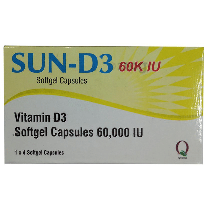 Sun-D3 60K Soft Gelatin Capsule