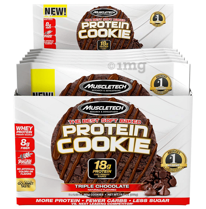 Muscletech Protein Cookie (92gm) Triple Chocolate