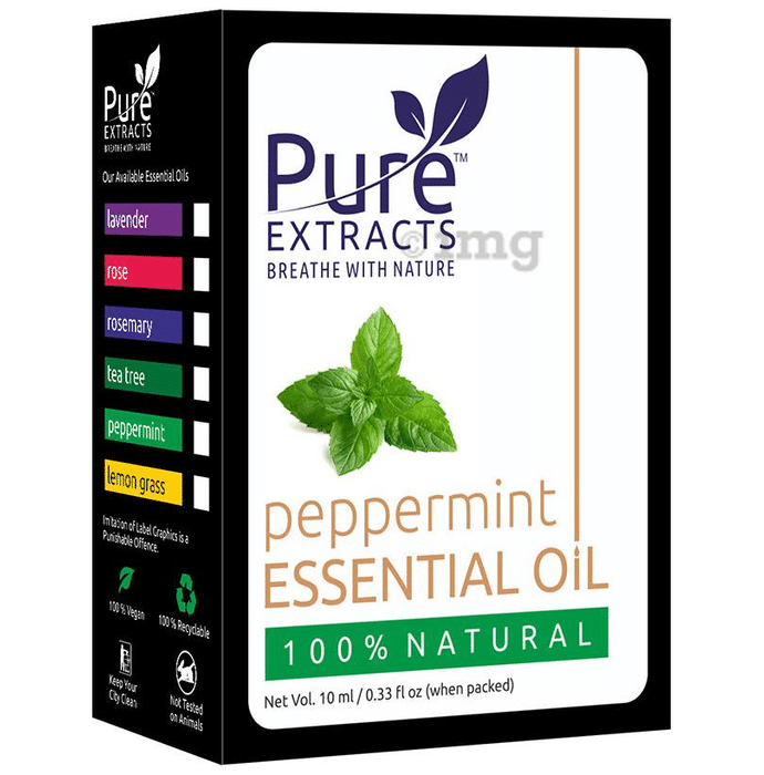 Pure Extracts Peppermint 100% Natural Essential Oil