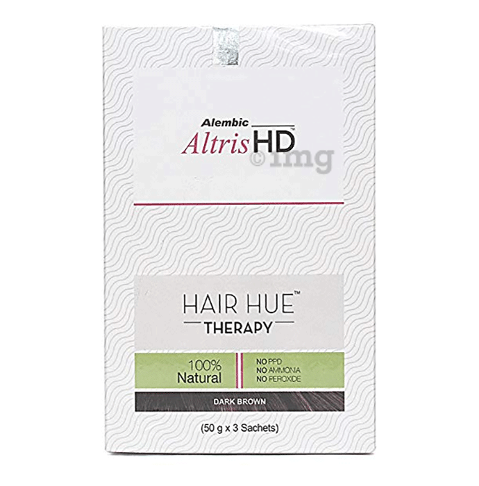 What are the Uses Side Effects Altris HD Hair Hue Therapy Dark Brown  Sachet 3X50gm Buy Altris HD Hair Hue Therapy Dark Brown Sachet 3X50gm