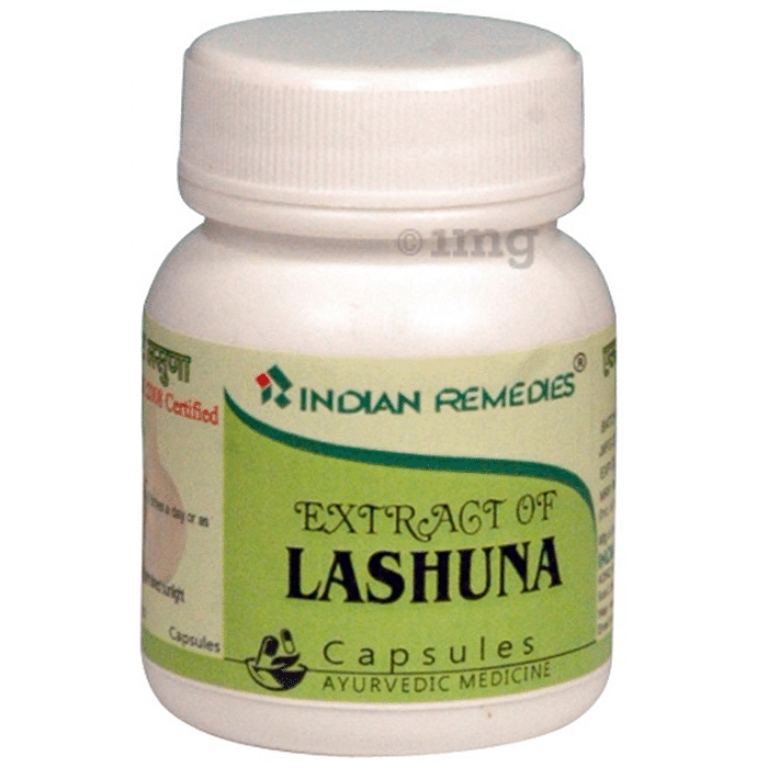 Indian Remedies Extract of Lashuna (Garlic) Capsule