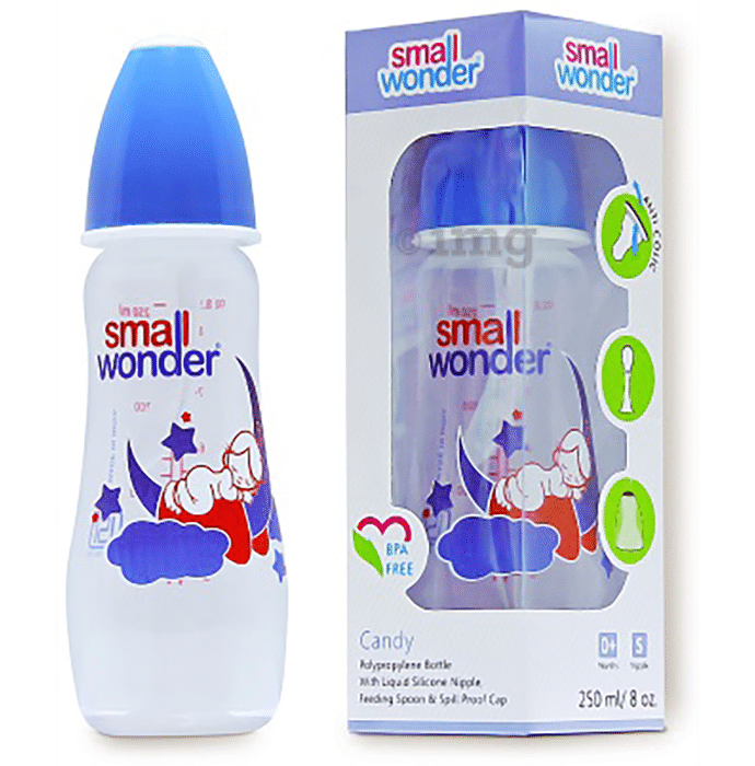 Small Wonder Candy Baby Feeding Bottle Medium Blue