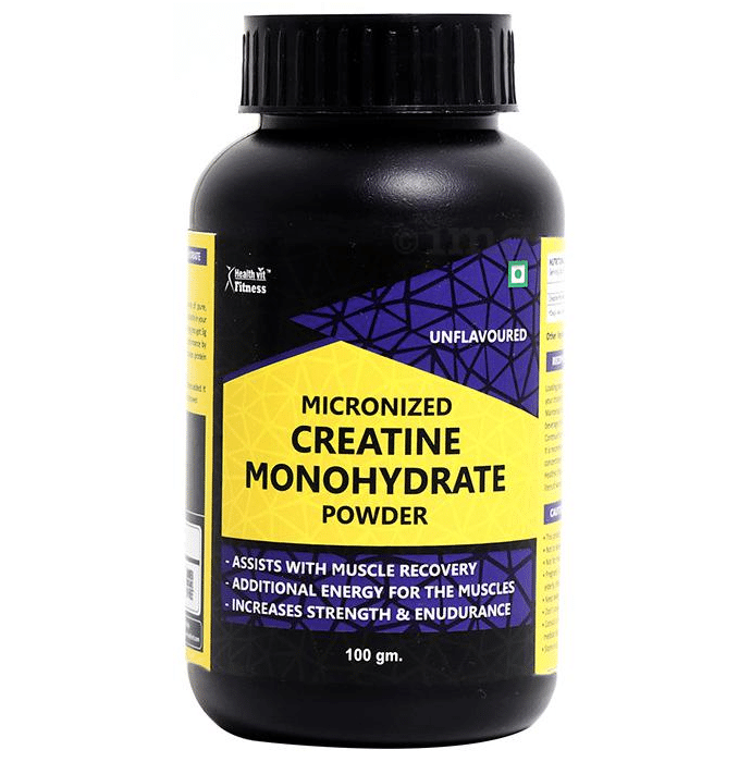 HealthVit Micronized Creatine Monohydrate | For Muscle Recovery, Strength & Endurance | Powder