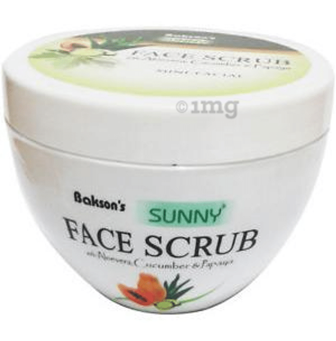 Bakson's Face Scrub with Aloevera, Cucumber & Papaya