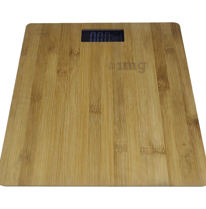 Sahyog Wellness Digital Weighing Scale with Wooden Body Brown