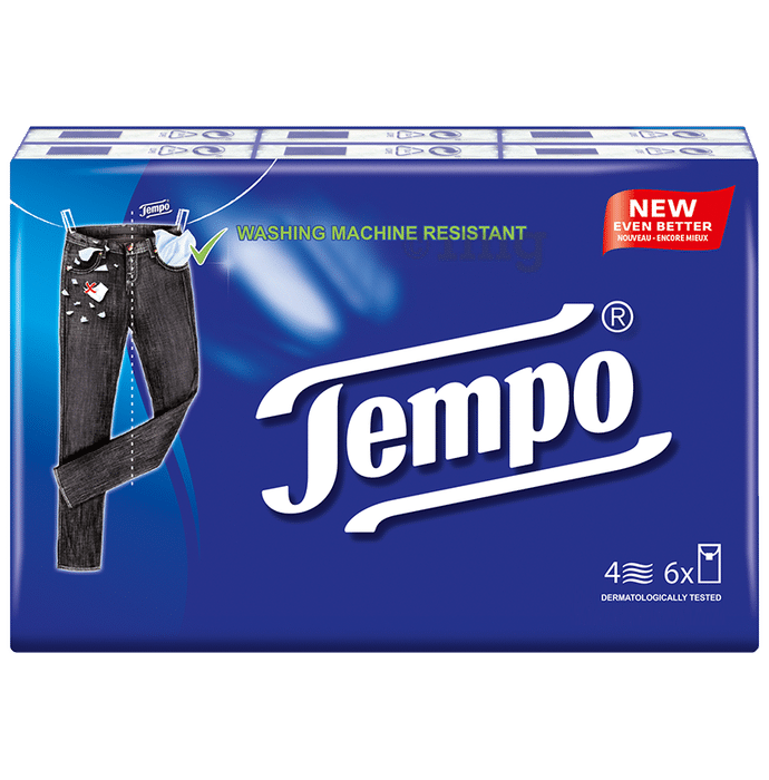 Tempo Handkerchief 4Ply Regular Washing Machine Resistant
