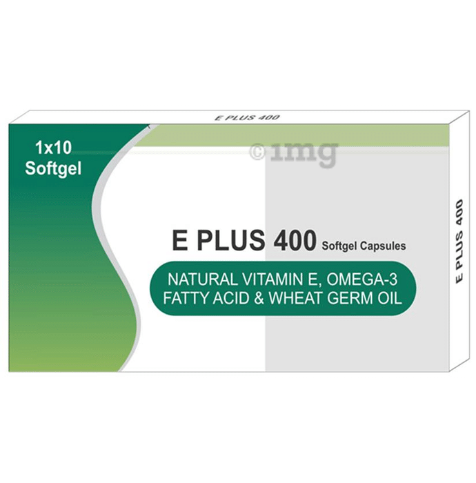 E Plus 400 Softgel Capsule: Buy strip of 10.0 soft gelatin capsules at best  price in India