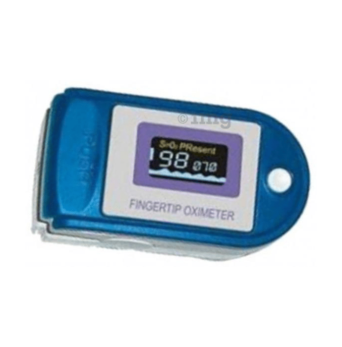Niscomed Fingertip Pulse Oximeter CMS 50D Blue and White