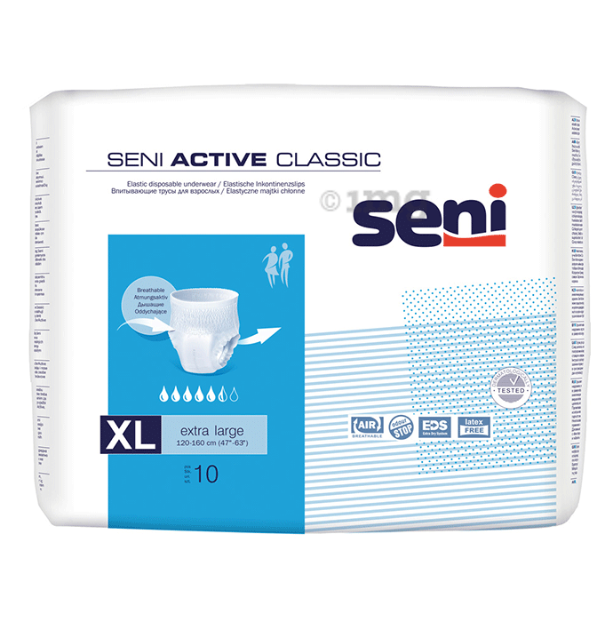 Seni Active Classic Elastic Disposable Underwear XL
