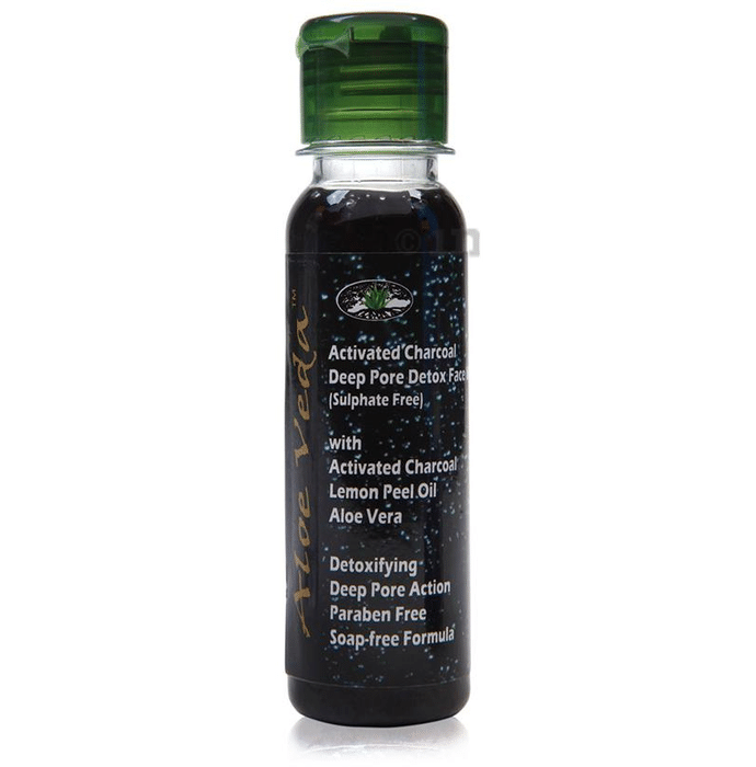 Aloe Veda Activated Charcoal Deep Pore Detox Face Wash Sulphate Free