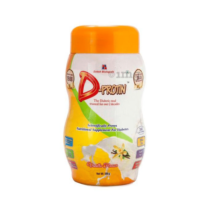 D-Protin Nutritional Supplement for Diabetics | Flavour Powder Vanilla