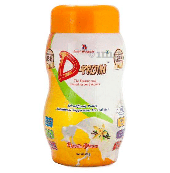 D-Protin Nutritional Supplement for Diabetics | Flavour Powder Vanilla