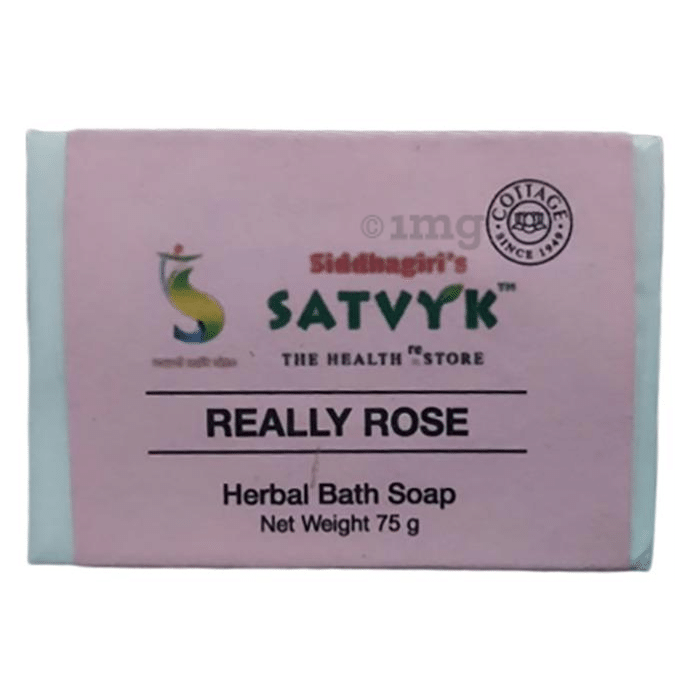 Satvyk Herbal Bath Soap Really Rose