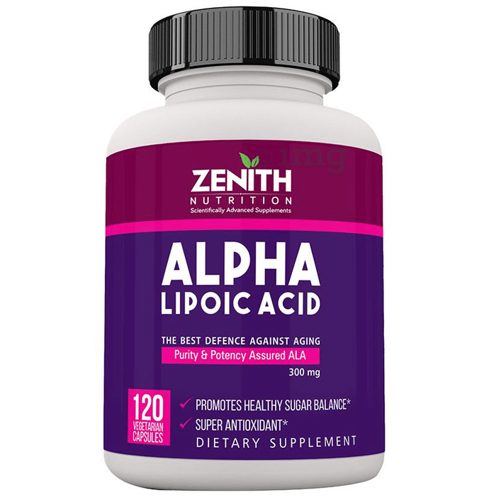 Zenith Nutrition Alpha Lipoic Acid  300mg Capsule