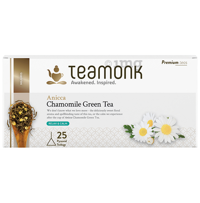 Teamonk Nilgiris Green Tea Bag (2gm Each) Chamomile