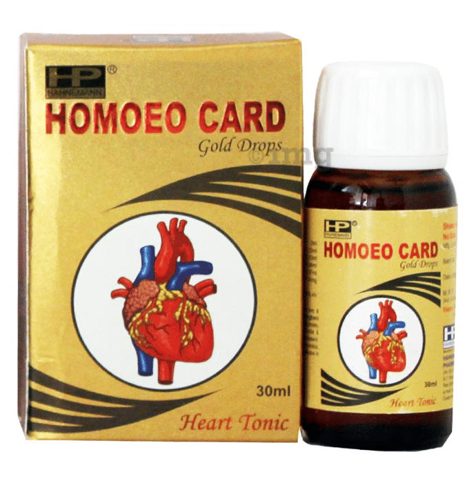Hahnemann Homoeo Card Gold Drop