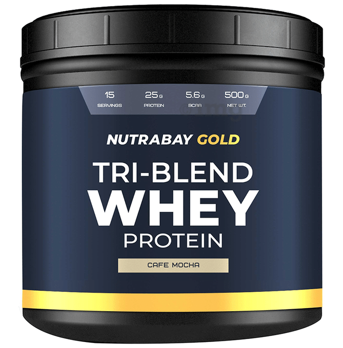 Nutrabay Gold Tri-Blend Whey Protein Cafe Mocha