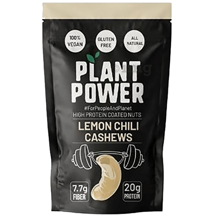 Plant Power High Protein Coated Nuts Lemon Chilli Cashews