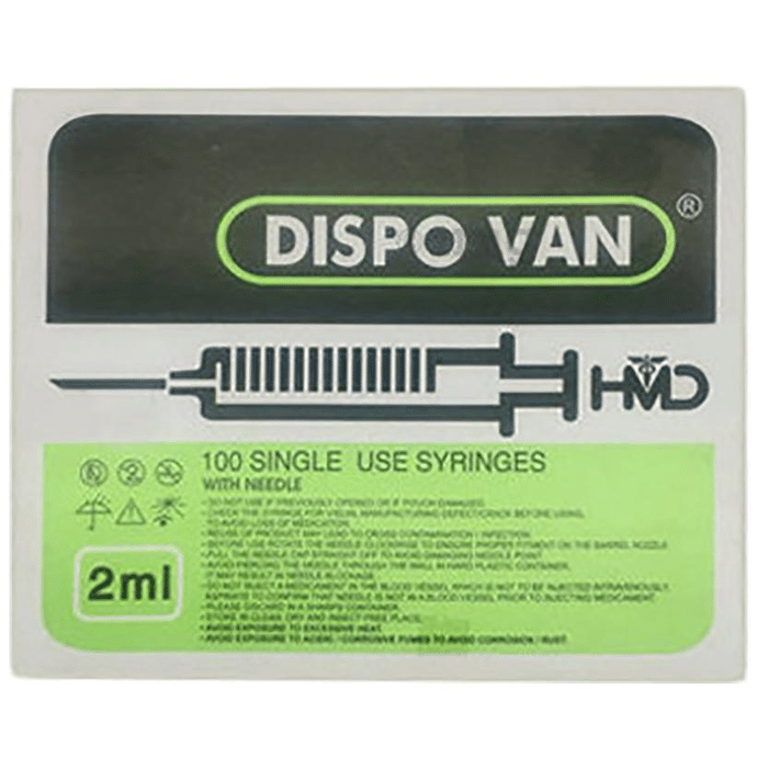 Dispovan 2ml Syringe with 24G Needle