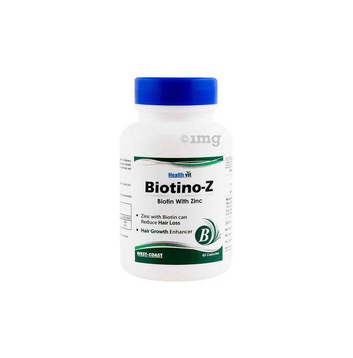 HealthVit Biotino-Z Biotin with Zinc for Hair Growth | Capsule