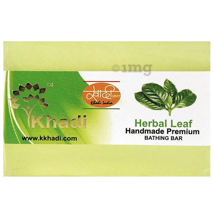 Khadi India Herbal Leaf Handmade Premium Bathing Bar