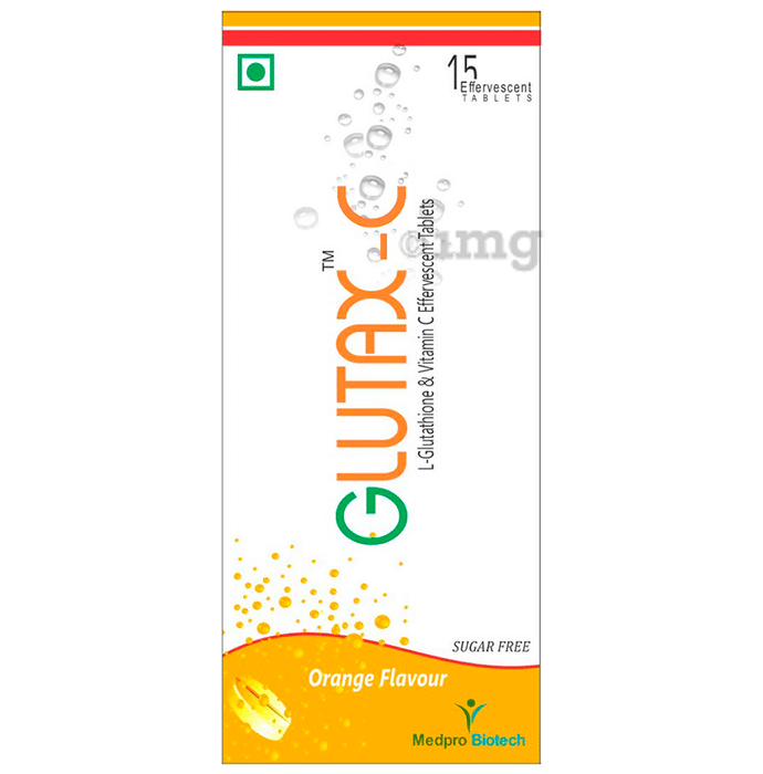 Glutax Effervescent Tablet Orange Sugar Free