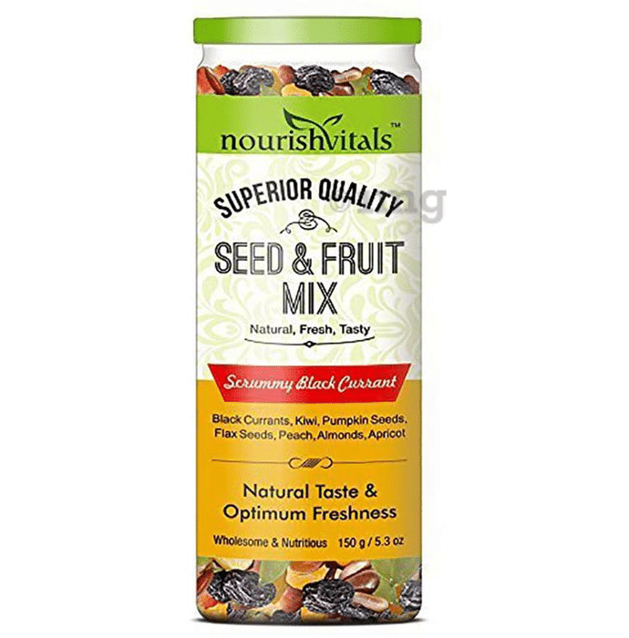 NourishVitals Seed & Fruit Mix Scrummy Black Currant