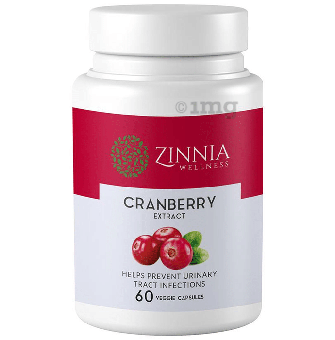 Zinnia Wellness Cranberry Extract Veggie Capsule