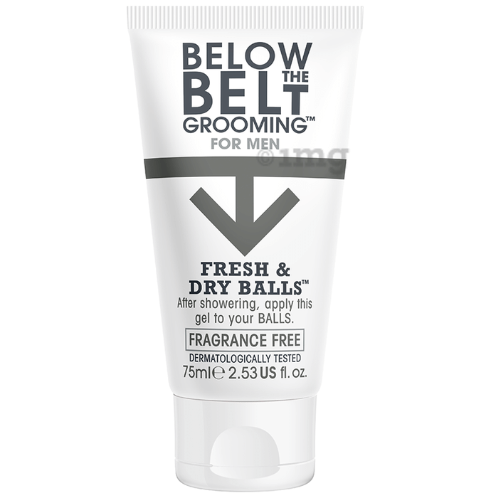 Below the Belt Grooming for Men Fresh and Dry Balls Gel Fragrance Free