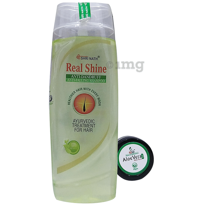 Shri Nath Real Shine Shampoo with Aloe Vera Gel 10gm free