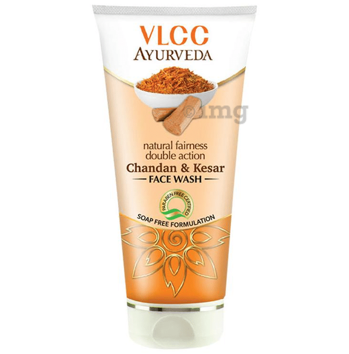 VLCC Ayurveda Natural Fairness Double Action Chandan & Kesar Face Wash