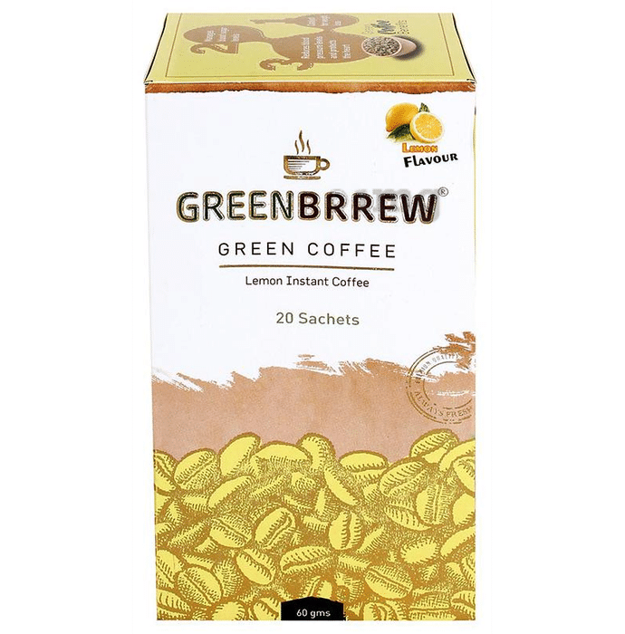 Green Brrew Coffee Sachet (3gm Each) Lemon Instant