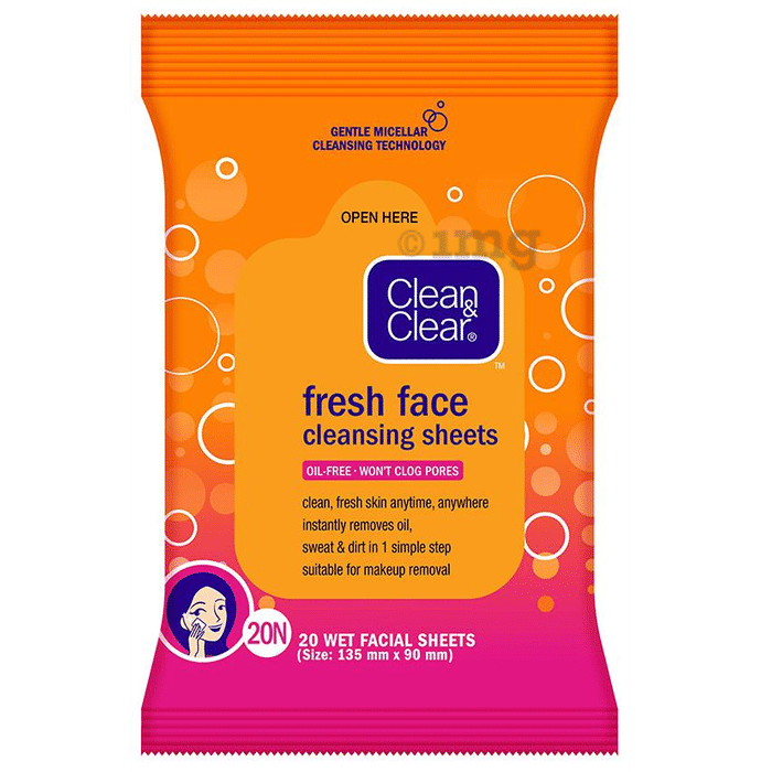 Clean & Clear Fresh Face Cleansing Sheet