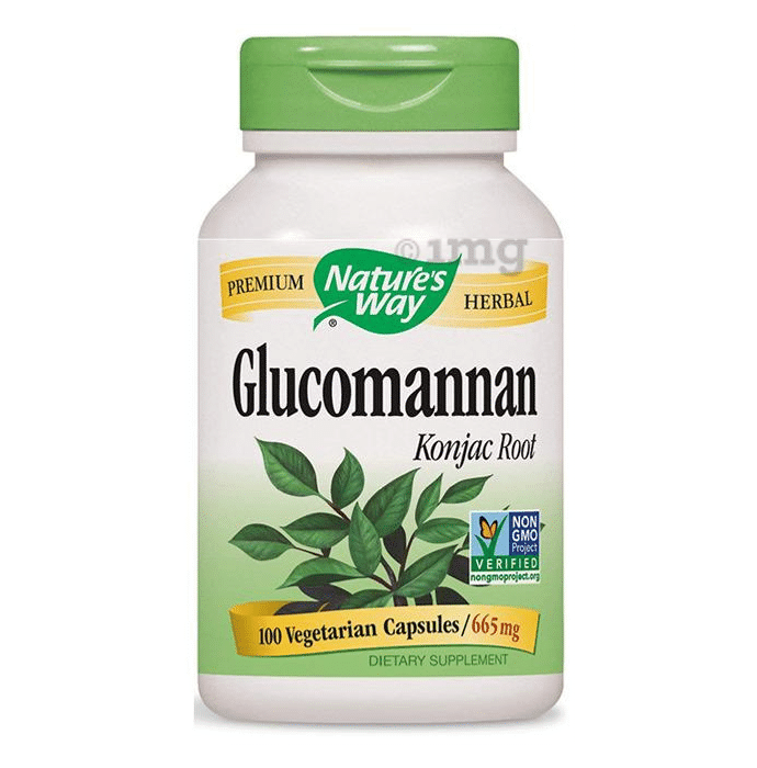 Nature's Way Glucomannan Konjac Root 665mg Vegetarian Capsule