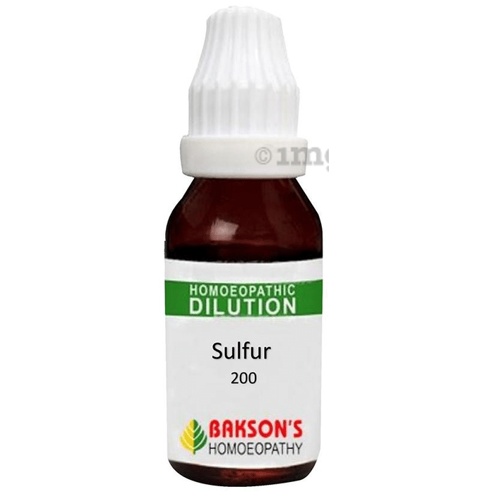 Bakson's Homeopathy Sulfur Dilution 200 CH