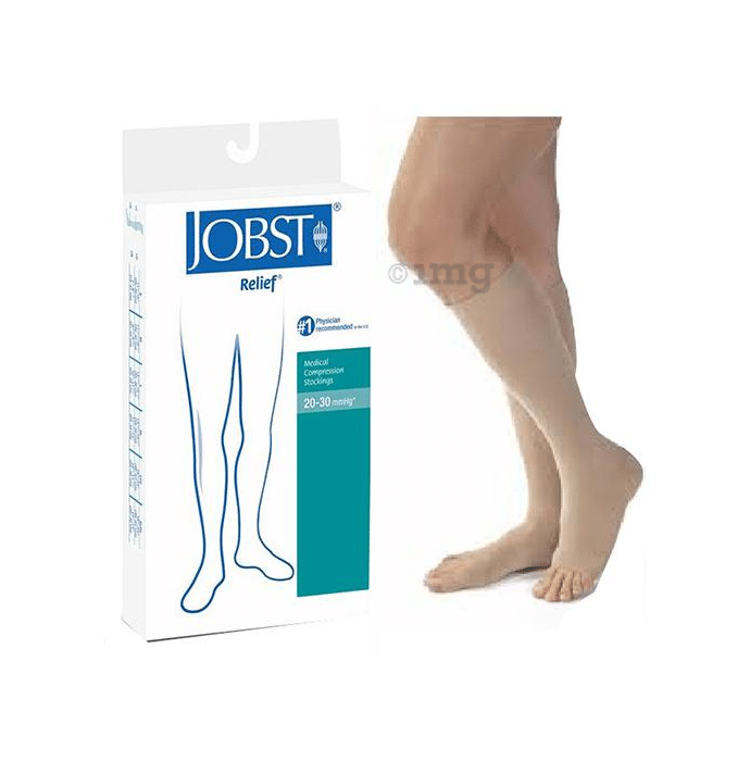Jobst Relief CCL2 AD Below Knee Medical Compression Stockings XL Beige