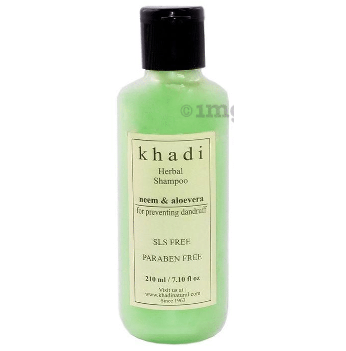 Khadi Herbal Neem & Aloevera SLS, Sulfate & Paraben Free Shampoo