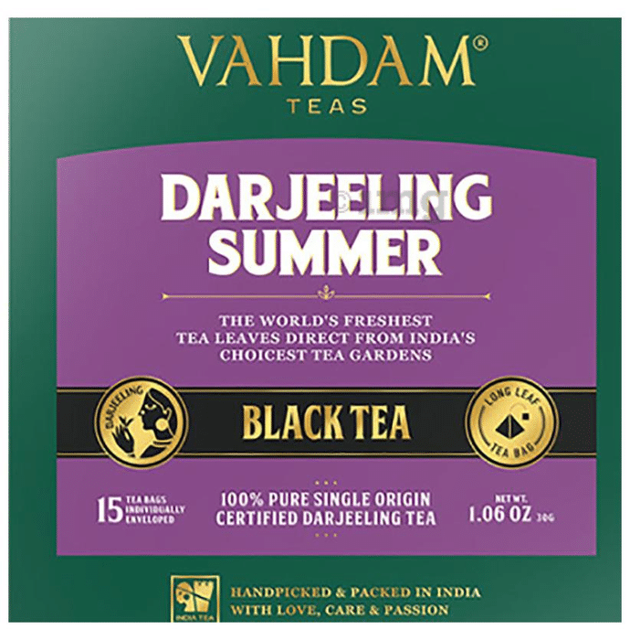 Vahdam Darjeeling Summer Teas Black Tea (2gm Each)