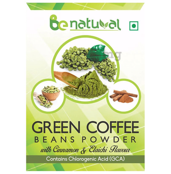 Benatural Green Coffee Beans Powder Cinnamon & Elaichi