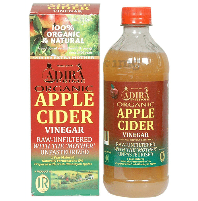 Adira Prime Organic Apple Cider Vinegar, Unpasteurized, Unfiltered